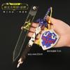Legend of Zelda lágrimas del reino circundante Link espada maestra cinturón funda de cuero decoración metálica modelo de aleación 22cm