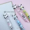 Resaltador de panda de dibujos animados con combinación de colores, estudiante, tres en uno, cabeza oblicua, bolígrafo para cuenta manual, marcador de color, bolígrafo de color para graffiti