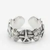 Anillo de concha y estrella de mar transfronterizo para mujer, anillo abierto ajustable, simple y único, anillo personalizado para dedo índice, venta al por mayor