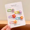 Pinzas de Colores para Flequillo de Niñas Estilo Coreano Lindo Pinzas para el Cabello Exquisitas de Gama Alta Pinzas Laterales para Bebé Dopamina No Dañan el Cabello