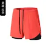 Pantalones Cortos Deportivos Transpirables Cómodos Perforados con Láser para Hombre Estilo de Comercio Exterior Transfronterizo Deporte al Aire Libre Casual Doble Capa Dos en Uno