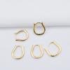 Accesorios para Pendientes Chapados en Oro de 14 Quilates que Conservan el Color, Cierres de Pendientes Lisos de Latón Chapado en Oro, Materiales para Pendientes Hechos a Mano DIY