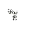 Clavo de acero inoxidable chapado en oro de 18 quilates con circonita para cartílago, joyería de piercing microincrustada, exquisita y compacta