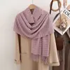 Bufanda de Cuadros Príncipe de Gales para Hombres y Mujeres, Nuevo Estilo Invierno 2026 con Borlas, Versión Coreana, Cachemira Sintética, Calentador de Cuello Versátil
