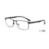 Novas armações de óculos masculinas estilo business casual em metal de aço com hastes de plástico e aço, atacado do fabricante de Danyang, podem ser equipadas com lentes de prescrição