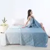 Colcha de verano ultrasónica refrescante para comercio electrónico transfronterizo, colcha de poliéster con tecnología de enfriamiento para aire acondicionado, colcha de verano de color liso, colcha fina de comercio exterior, colcha de regalo
