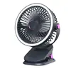 Ventilador de clipe de mesa 6 polegadas ventilador de circulação de ar forte carregamento usb ventilador pequeno portátil iluminação de mesa ventilador elétrico
