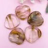 Piedra de masaje con forma de corazón de ágata de cristal natural transfronteriza de 30 mm, piedra con forma de corazón para aliviar la preocupación, piedra de masaje para el pulgar con forma de corazón al por mayor