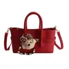 Bolsa Tote Pequena de Alta Qualidade para o Dia a Dia 2026 Nova Moda Versátil Bolsa Transversal Feminina Bolsa de Mão Vermelha Bolsa Saco