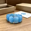 Novo Pulseira de Vidro Pedra Olho de Gato Colorida Retrô, Pulseira Dopamina Arco-Íris de Verão, Acessório de Mão Versátil e Estiloso para Mulheres