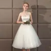 Vestido de Novia Vestido de Dama de Honor 2026 Verano Nuevo Estilo Vestido de Novia Blanco con Tirantes Estilo Corto Sesión de Fotos Vestido de Novia Ligero Temporada de Graduación Sesión de Fotos para Mujeres