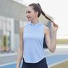 Chaleco con capucha de verano para mujer, para entrenamiento físico al aire libre, running, secado rápido, ropa de yoga, chaleco deportivo superior para mujer