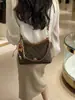 Bolsa de Ombro Monograma de Alta Qualidade para Deslocamento Transfronteiriço 2026 Nova Moda Color-Blocking Bolsa de Axila Versátil Casual Tendência Bolsa Transversal