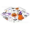 Capas Naranja de Calabaza de Halloween Hechas a Medida de Fábrica para Hombres y Mujeres, Capas de Rendimiento Estampadas de Halloween para Niños al por Mayor