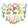 Pingente Espiral Xl138 Pvc Mexicano Maio Pingente Espiral Festa Folha Espiral Banner