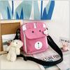 Comércio Exterior 2022 Primavera Novo Tendência Fofo Urso Lona Feminino Estilo Coreano estilo ins Bolsa Transversal de Ombro