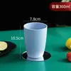 Copo de Água de Plástico Fosco Resistente a Quedas Copo de Enxaguante Bucal Doméstico Copo Portátil Copo para Bebidas de Restaurante Comercial Copo para Beber Diretamente Pode Imprimir Logotipo