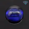 Mingcan Joya Redonda Base Plana Lisa 34# Corindón Azul Piedra Desnuda Venta al por Mayor Diamante Artificial Zafiro Arco 34