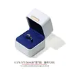 Caja de joyería de cuero PU de alta gama con etiqueta dorada, caja para anillos de esquinas redondeadas, caja para colgantes, pulseras y collares, caja de embalaje para joyería