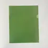 Carpeta Carpeta de Página Única Carpeta con Apertura en Forma de L Funda para Archivos Carpeta de Inserción de una Sola Pieza de PP
