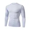 Ropa Deportiva Ajustada para Exteriores Ropa de Fitness Alta Elasticidad Transpirable Manga Larga Absorbente de Humedad Secado Rápido Ropa de Entrenamiento Deportivo para Hombre Capa Base