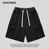 Pantalones Cortos de Mezclilla Funcionales Estilo Japonés Ropa de Trabajo Unisex Cinco Puntos Pantalones 2026 Verano Nuevos Sueltos Casuales de Longitud Media Pantalones Cinco Puntos