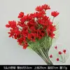 Flores Artificiales Rojas Flores Falsas para Boda Decoración de Boda China Materiales Florales Floristería Nieve Cayendo Niebla Flores Guía de Camino Adornos Flores de Seda