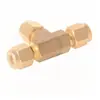 Los Accesorios de Unión en T Doble de Latón Marca Roke Son Adecuados para Conectores de Unión en T de Tres Vías para Gas y Líquido