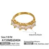 Anillo Incrustado con Circonita Geométrica, Anillo Abierto de Acero Inoxidable con Forma de Corazón, Cáscara de Diamante y Perla, Joyería Versátil Personalizable para Apilar