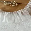 Accesorios con Adorno de Encaje Materiales DIY Decoración Ropa de Muñeca Cinta Volantes Pliegues Soporte Hecho a Mano Abanico