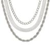 Retro Joker Sentido de la Moda Cadena de Serpiente Cadena Trenzada Collar Conjunto de 3 Piezas Nuevo Amazon Aleación Collar Multicapa Venta al por Mayor