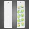 Etiqueta Colgante para Empaque de Tira de Plástico Tarjeta para Pinza de Cabello de PVC Blanco Lechoso, en Blanco Sin Imprimir 7X24cm Tarjeta de Papel para Pinza de Pato