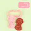 Molde para Galletas 3D Serie de Animales de Invierno Realista Molde para Estampar y Cortar Galletas DIY Material Seguro