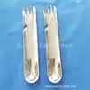 Garfo de Avião em Aço Inoxidável Garfo e Colher Multiúso Integrados Utensílios de Mesa para Crianças Garfo e Colher de Cabeça Dupla Criativos Multifuncionais