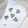 Internet Celebrant Novos Smurfs Diamante Pontiagudo Super Flash Crystal Lake Borboleta Azul Gordura Fang Torto Coração Unha Diamante Unha Joias