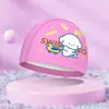 Gorros de Natación para Niños y Niñas, Grandes y Holgados, Sombreros de Natación de PU que no Aprietan, Gorros de Natación para Bebés con Dibujos Animados, Al por Mayor en Stock