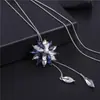 Moda Estilo Japonés y Coreano Todo-partido Cadena de Lana para Mujer Otoño e Invierno Larga Lujo Ligero Alta Gama Collar Deslizante Accesorios Simples Sin Color