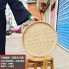 Venta al por mayor venta al por mayor recogedor de basura tejido de bambú productos de bambú recogedor redondo de bambú tamiz de bambú no poroso bandeja de placa de bambú atuendo de pintura para jardín de infantes