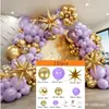 Kit de Arco de Garment com Balões Preto e Dourado da Amazon Transfronteiriço Balão de Látex Decoração de Formatura Aniversário Memorial Torta de Aniversário