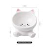 Cuenco para gato biselado cuenco biselado de cerámica cuenco para gato y perro cuenco de comida cuenco para beber simple anti-golpes pie alto y corto protección del cuello