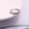 Anillo simple de diseño nicho de estilo japonés y coreano con circonita multicolor, joyería popular, anillo abierto de influencer de internet, venta al por mayor para mujer