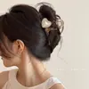 Pinza para el pelo de lazo estilo coreano para cabello voluminoso, pinza para el pelo con forma de corazón para la parte trasera de la cabeza, nuevo pinza de tiburón grande 2026 accesorio para el cabello