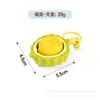 Chaveiro da Moda para Alívio do Estresse, Brinquedo de Apertar Realista de Frutas e Comida, Pingente para Alívio do Estresse para Estudantes e Trabalhadores de Escritório