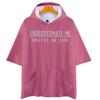 Camiseta com capuz masculina e feminina com estampa 3D solta Parágrafo