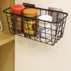 Estante de Almacenamiento Metálico Adhesivo Sin Taladro, Sin Rastro, Cesta de Almacenamiento de Alambre Montada en Pared para Baño, Inodoro y Cocina