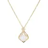 Conceito de Design de Estilo Transfronteiriço, Colar em Forma de Gota com Pérolas Brancas em Estilo Princesa Sereia, Venda Direta do Fabricante