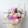 Decoración de Boda Rosa Bola de Flores Arreglo Floral Tablero Kt Floral Diseño de Fiesta de Cumpleaños Flor para Mesa de Comedor Flor Artificial Flor Falsa Arreglo de Piso