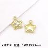 Accesorios de Aleación DIY Estrella de Mar Dorada 14K Pez Payaso Ballena Colgante Aretes Pulsera Decoración de Ropa Colgante