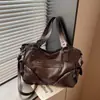 Bolsa Tote Transfronteiriça Mais Vendida de Grande Capacidade para Mulheres com Sensação de Alto Padrão, Luxo Leve, Tendência, Doce e Cool, Bolsa de Ombro Estilo Biker, Versátil 2026