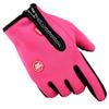 Guantes de ciclismo de montañismo para exteriores con cremallera para hombres y mujeres, dedo completo, invierno, pantalla táctil, antideslizantes, impermeables, resistentes al viento, forro polar cálido, esquí